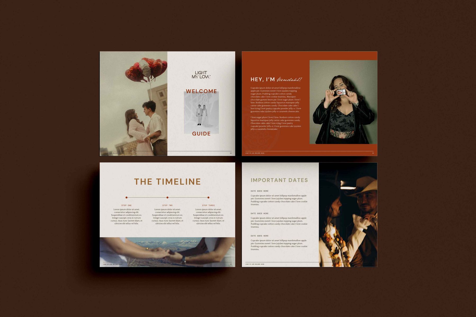 bradned welcome guide for light my love photo film