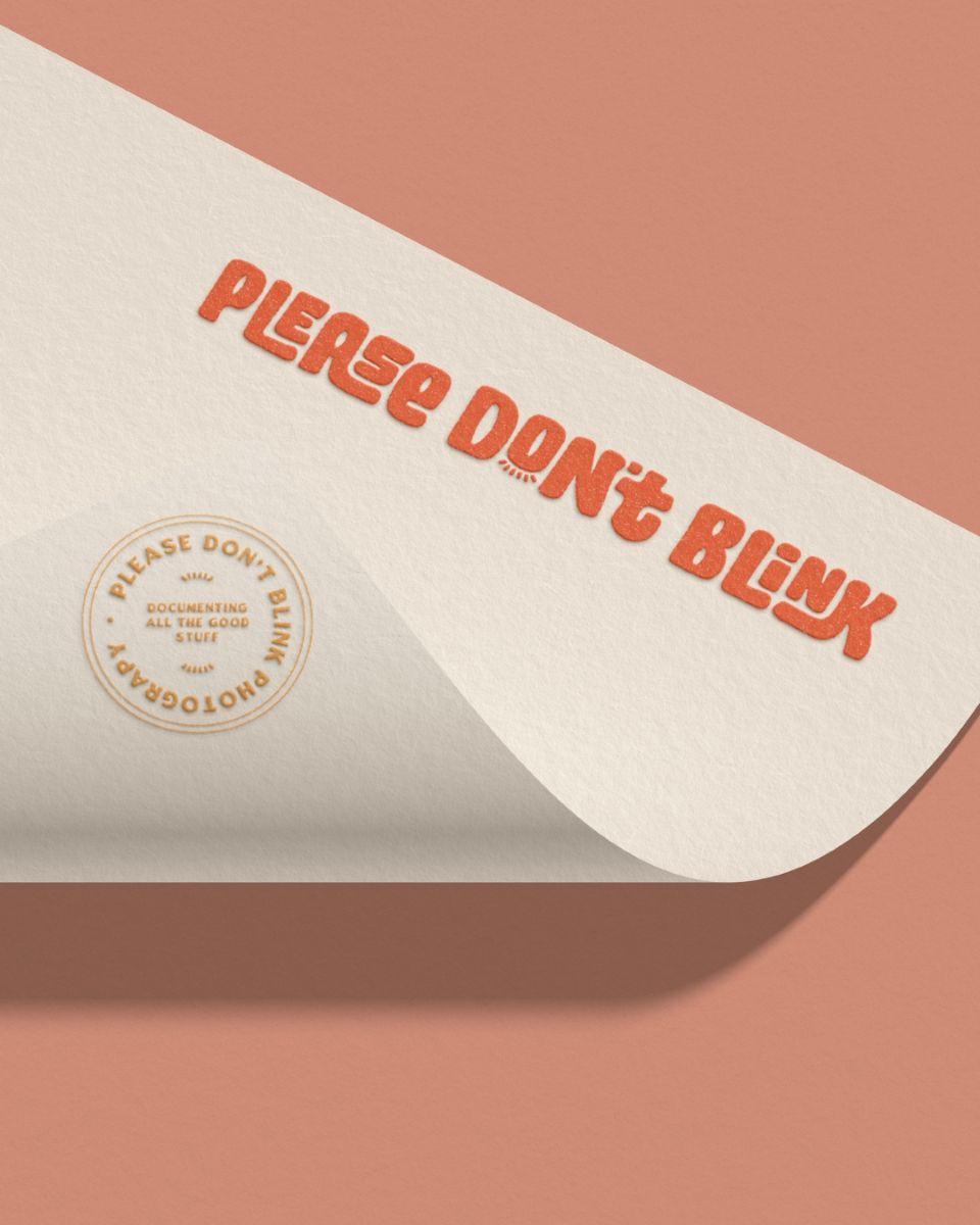 branded tissue paper for please don't blink photography