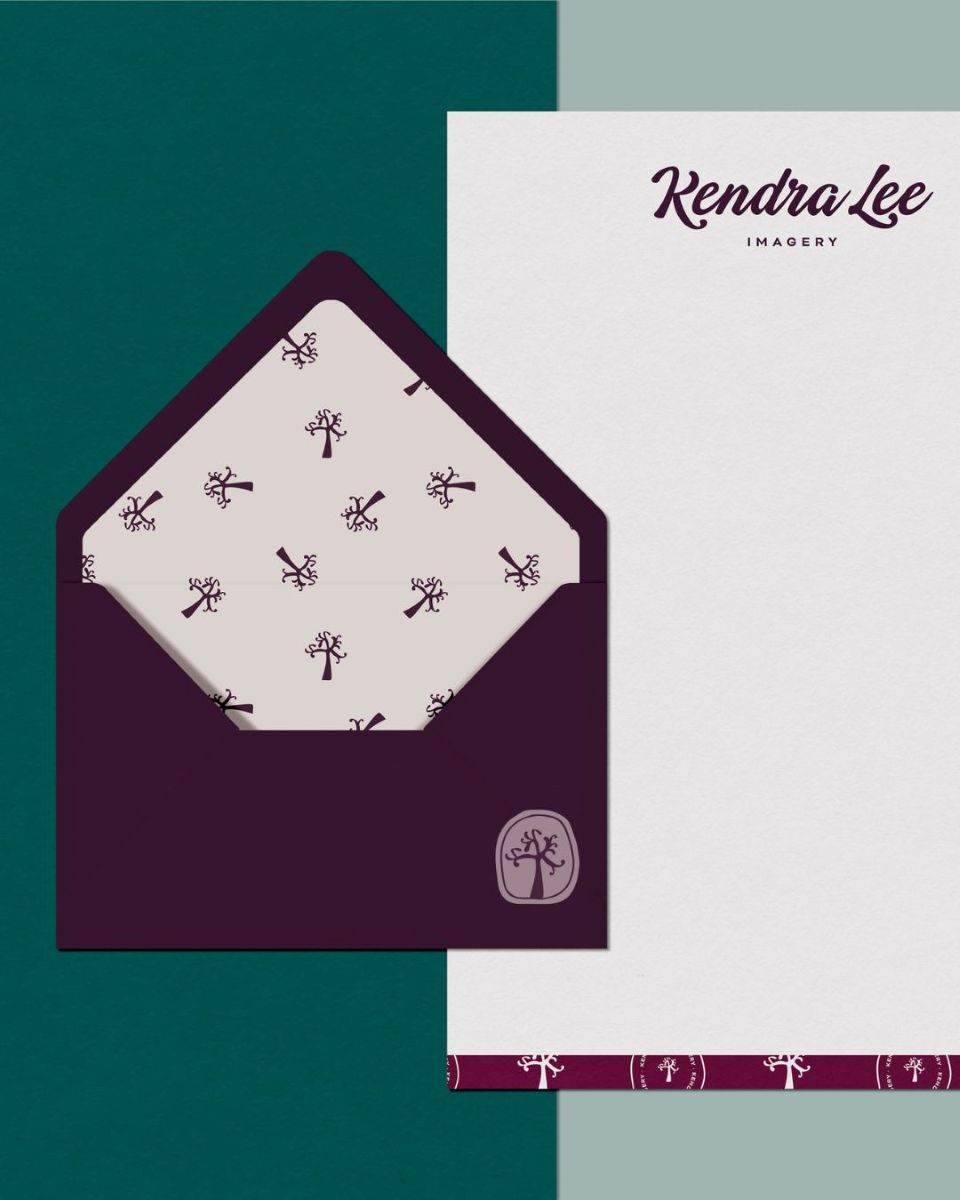 a branded invitation for kendra lee imagery