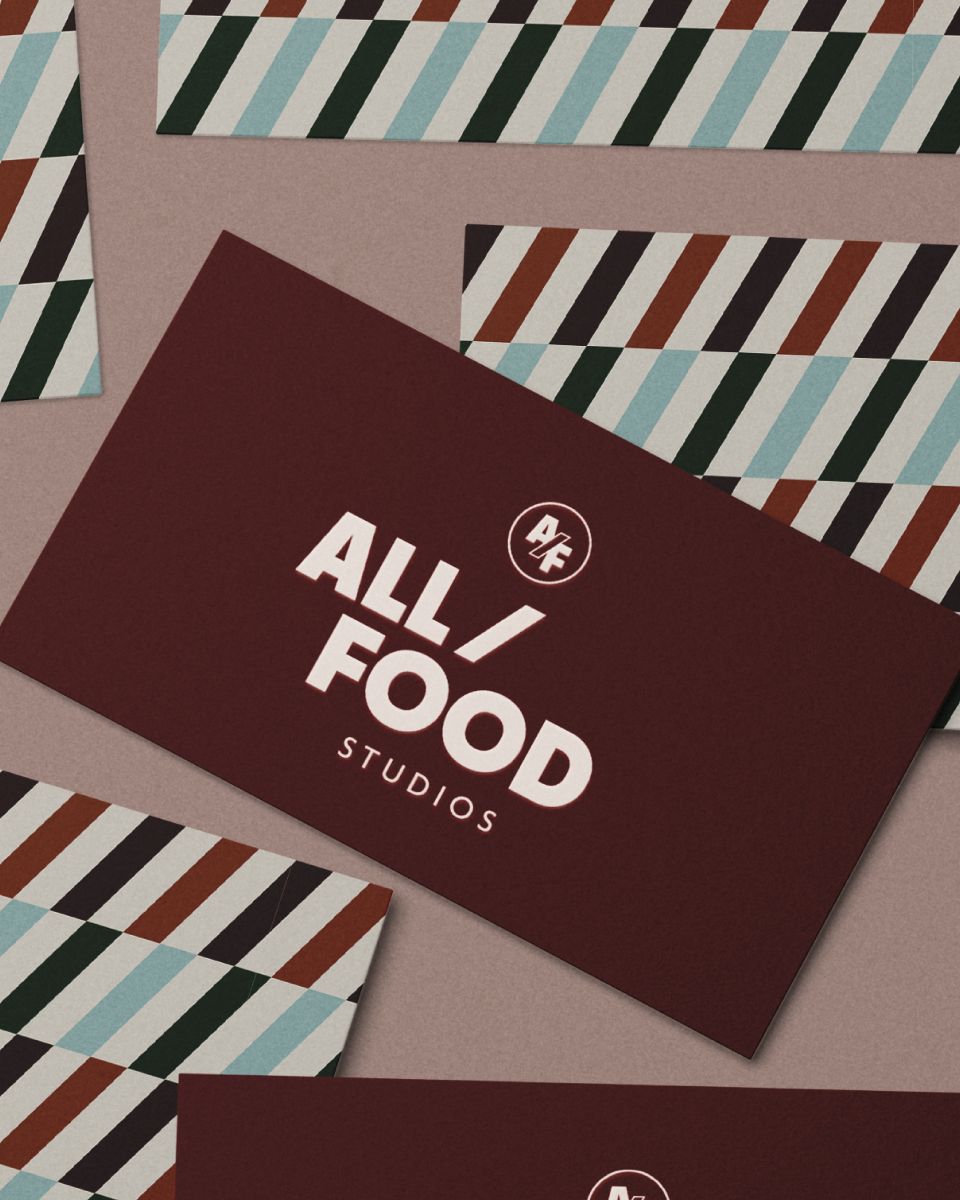 branded business cards for all foods studios