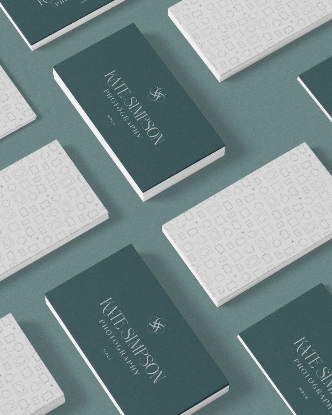 business cards and branding assets for kate simpson photography