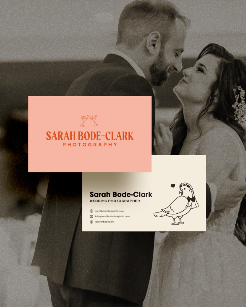 business cards for sarah bode clark photography 