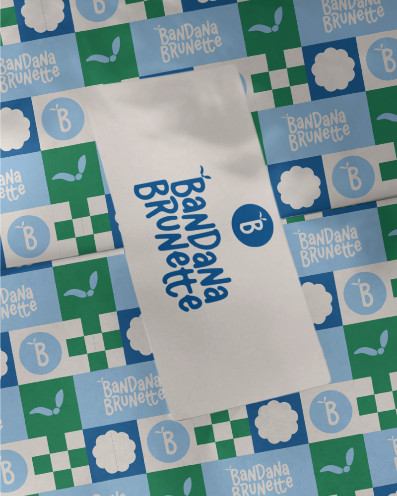 branded tissue paper for bandana brunette 