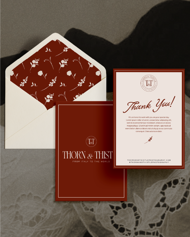 branded letters for thorn and thistle 