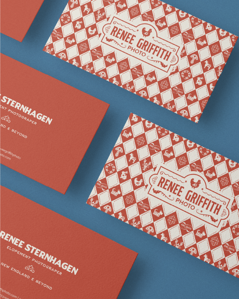 business branding cards for renee griffith photo 