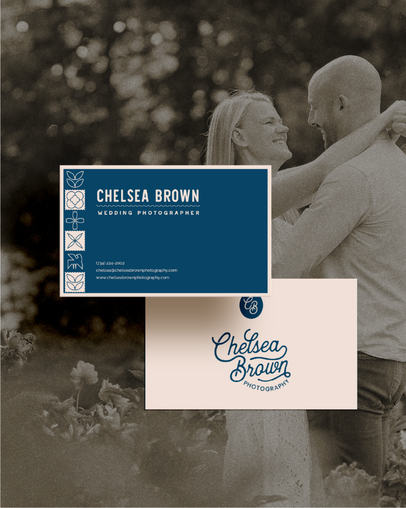 business cards for chelsea brown photography