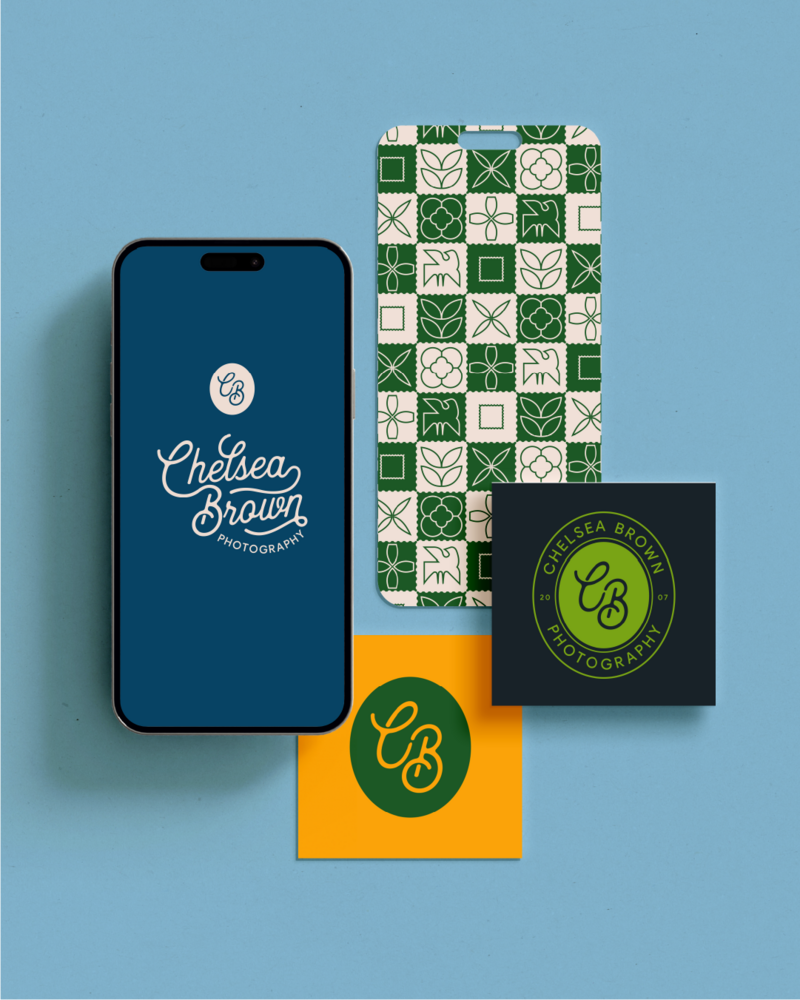 logo and branding assets for chelsea brown photography
